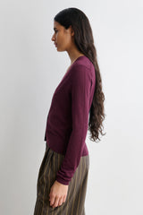 Rachel Comey Clothing Lilt Cardigan Black Cherry