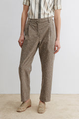 Rachel Comey Clothing Carabin Pant Brown Herringbone
