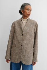 Rachel Comey Clothing Baseball Blazer Brown Herringbone