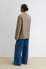 Rachel Comey Clothing Baseball Blazer Brown Herringbone