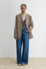 Rachel Comey Clothing Baseball Blazer Brown Herringbone