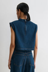 Rachel Comey Clothing|Denim Bacchus Top Muddy Indigo