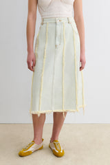 Rachel Comey Clothing|Denim Etch Skirt Bleached