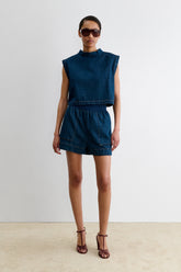 Rachel Comey Clothing|Denim Jalen Short Muddy Indigo