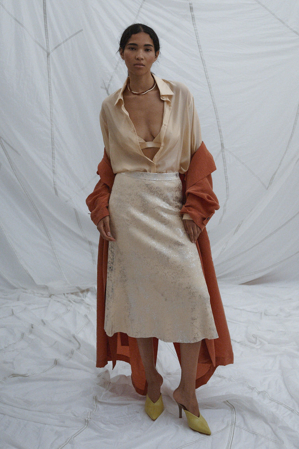 Rachel Comey Clothing Kuzner Skirt Sand-Silver