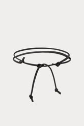Rachel Comey Accessories Skinny Tubular Tie Belt Black