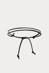 Rachel Comey Accessories Skinny Tubular Tie Belt Black