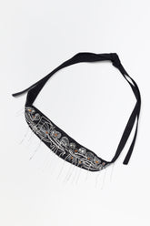 Rachel Comey Accessories Embroidered Toga Belt Black