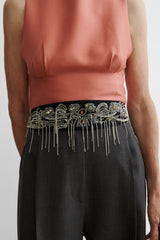 Rachel Comey Accessories Embroidered Toga Belt Black