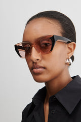 Rachel Comey Accessories Ayres Sunglasses Black\/Clear Pink