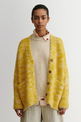 Rachel Comey Clothing Fuchs Cardigan Chartreuse Space Dye