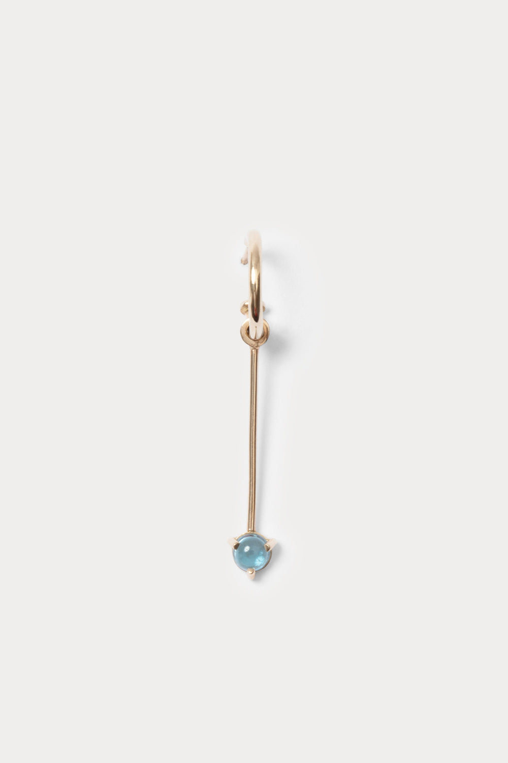Rachel Comey Accessories Quarry Serr Hoop Earring Single Gold\/Topaz