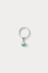 Rachel Comey Accessories Quarry Fret Ring-C Silver\/Chyrosprase