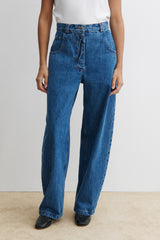 Rachel Comey Clothing|Denim Snap Pant Cool Indigo