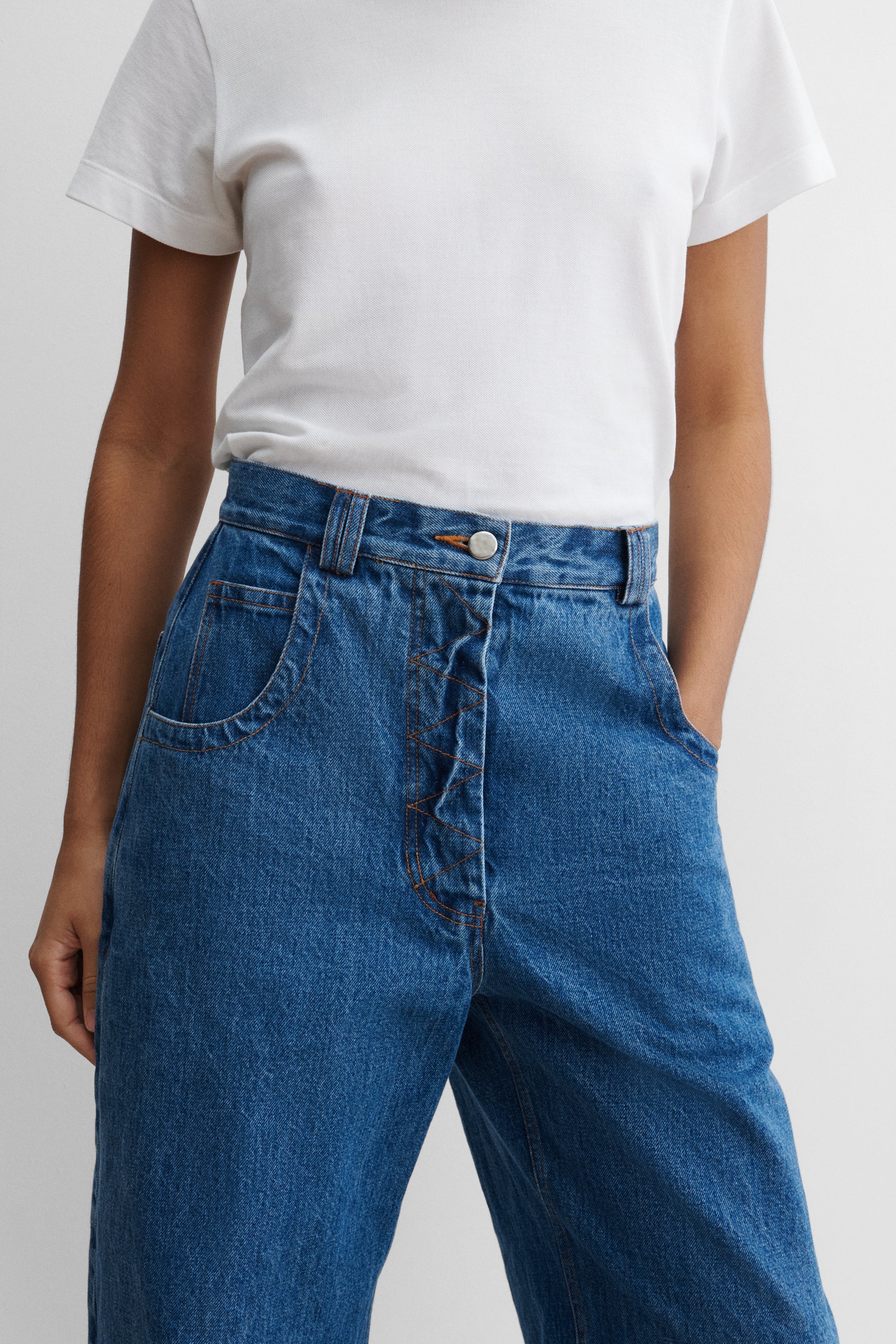 Rachel Comey Clothing|Denim Snap Pant Cool Indigo