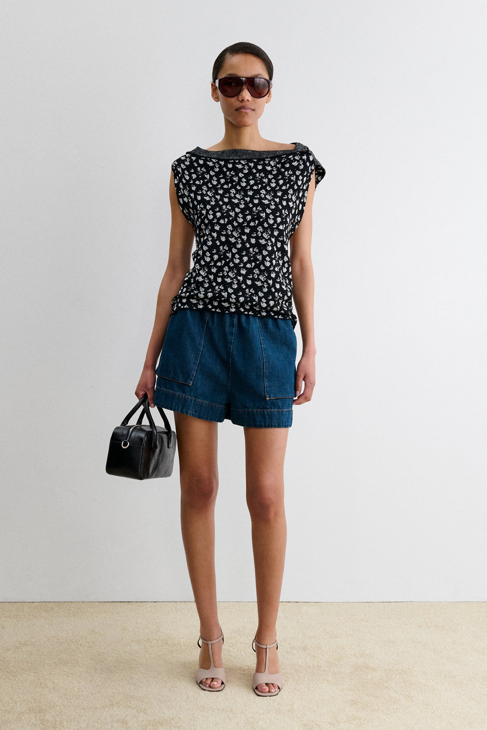 Rachel Comey Clothing Svelte Top Black-White