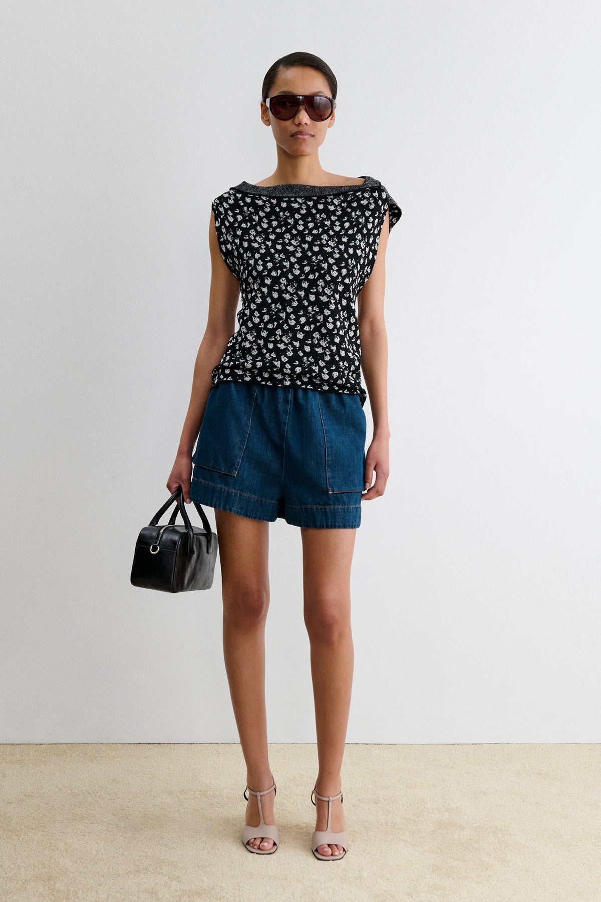 Rachel Comey Clothing Svelte Top Black-White