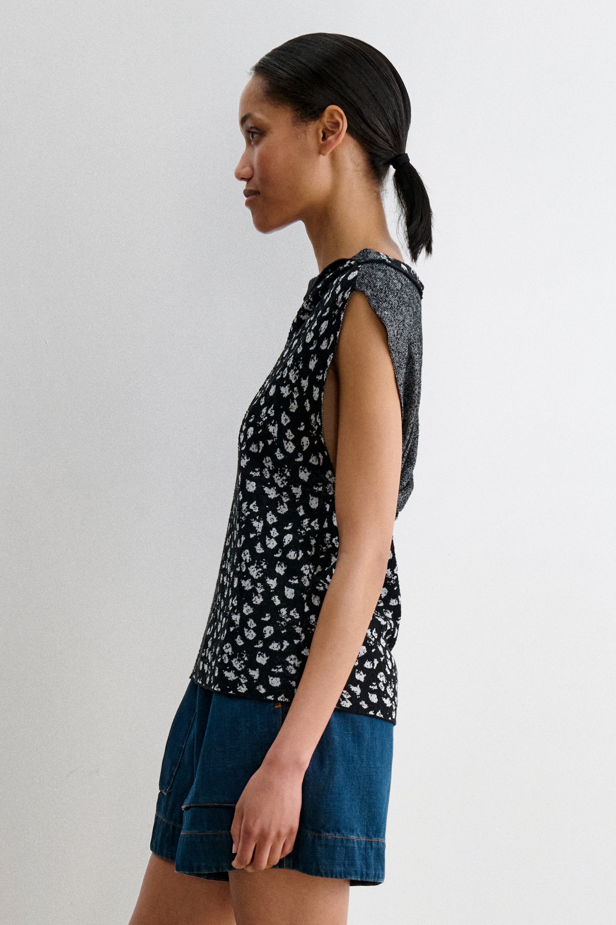 Rachel Comey Clothing Svelte Top Black-White