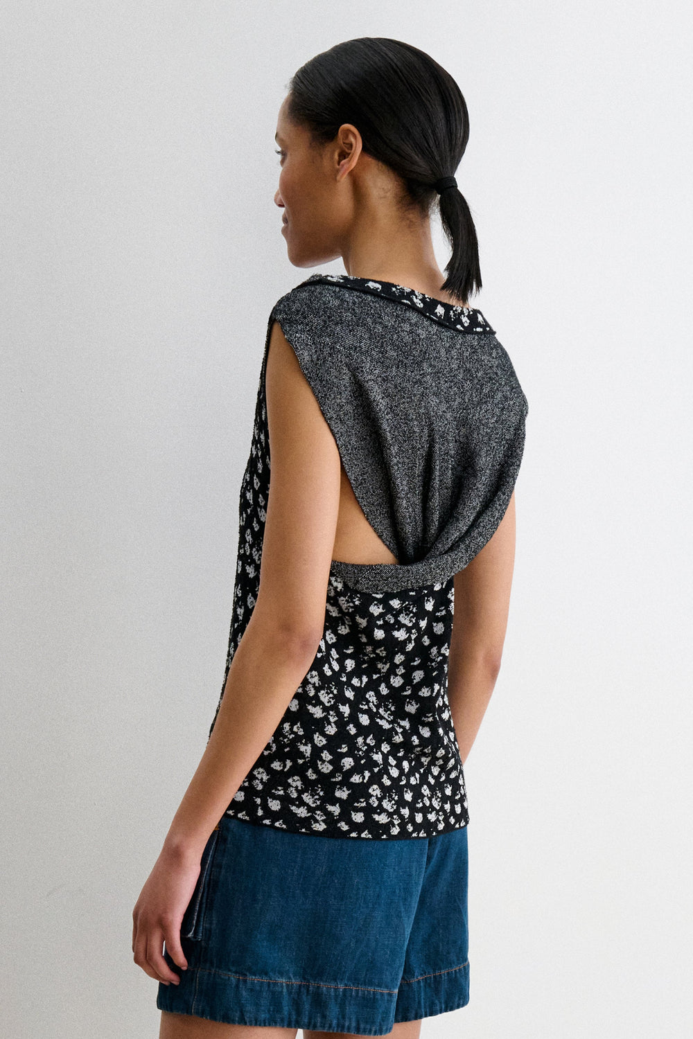 Rachel Comey Clothing Svelte Top Black-White