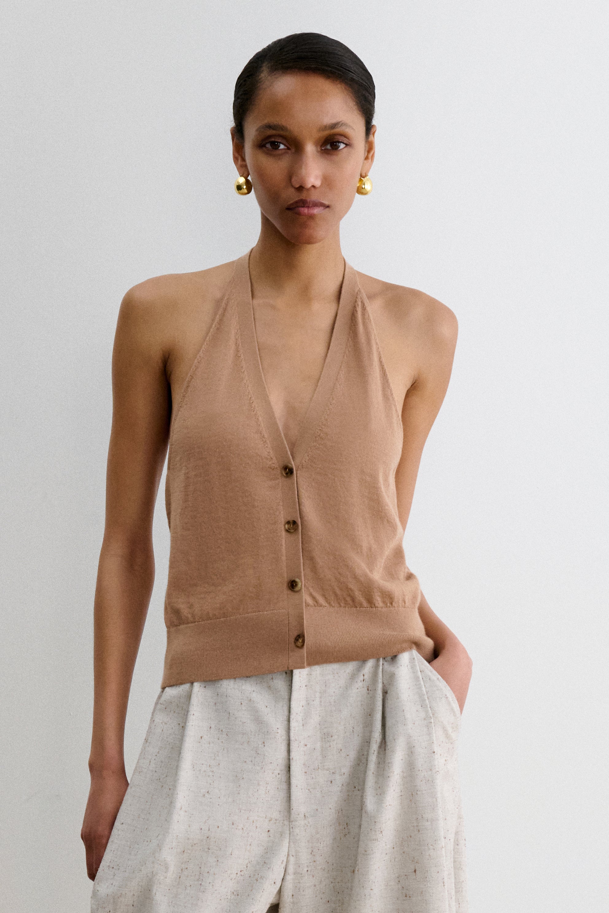 Rachel Comey Clothing Seren Top Caramel