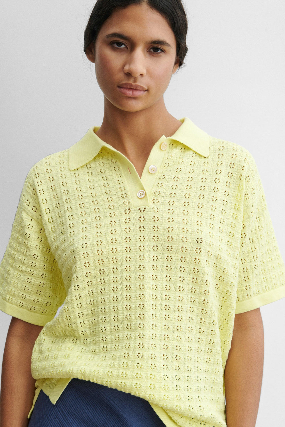 Rachel Comey Clothing Clarence Polo Limoncello