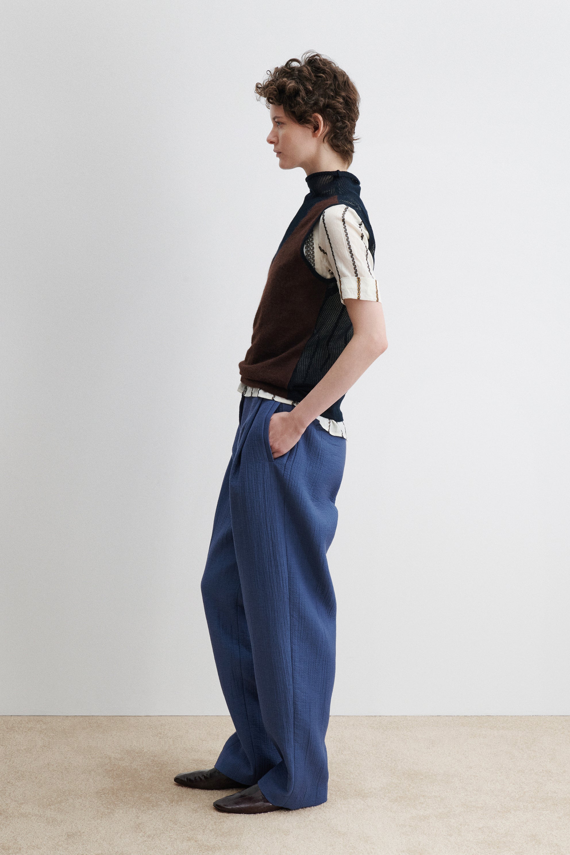 Rachel Comey Clothing Horwill Top Charcoal-Cream
