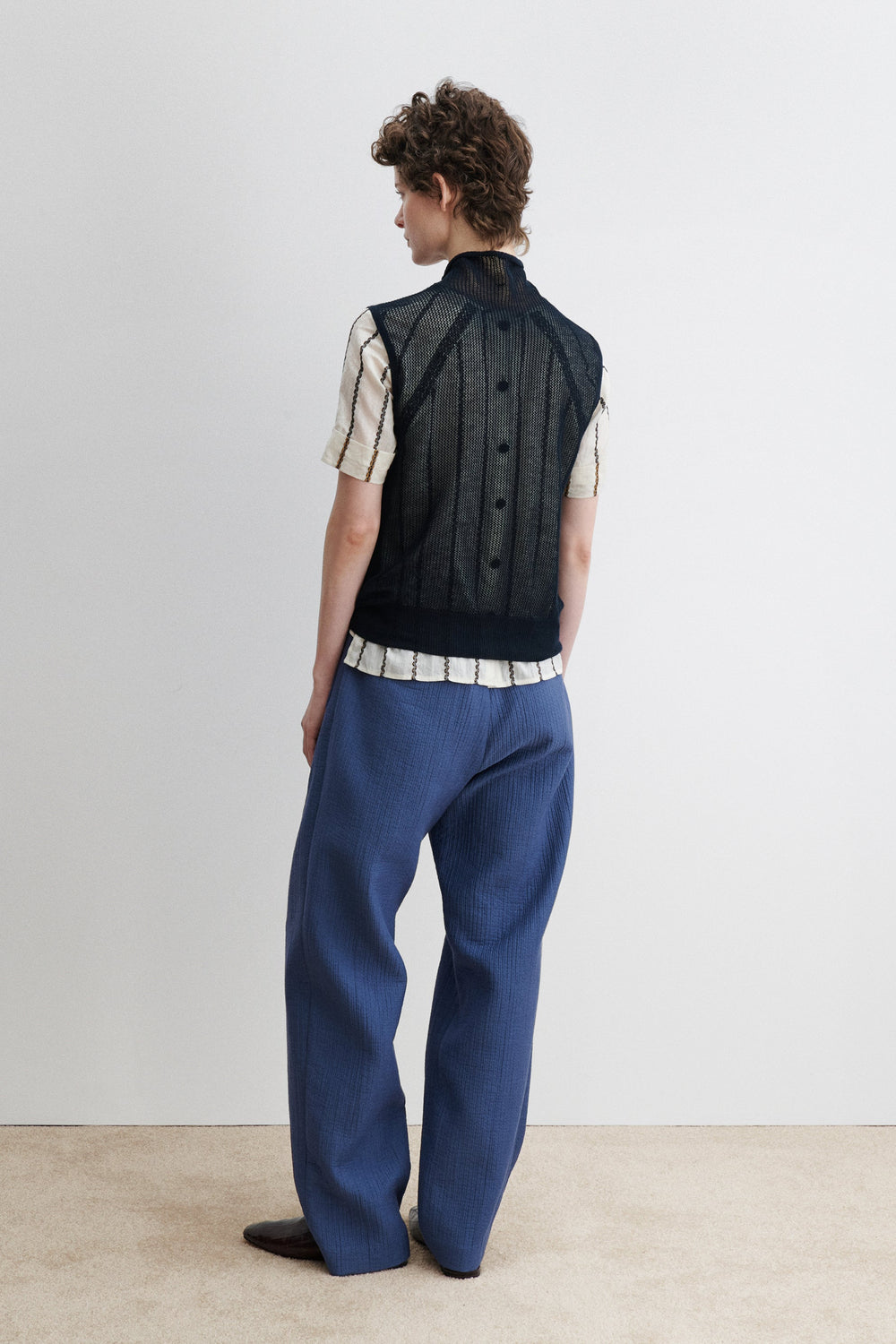 Rachel Comey Clothing Horwill Top Charcoal-Cream