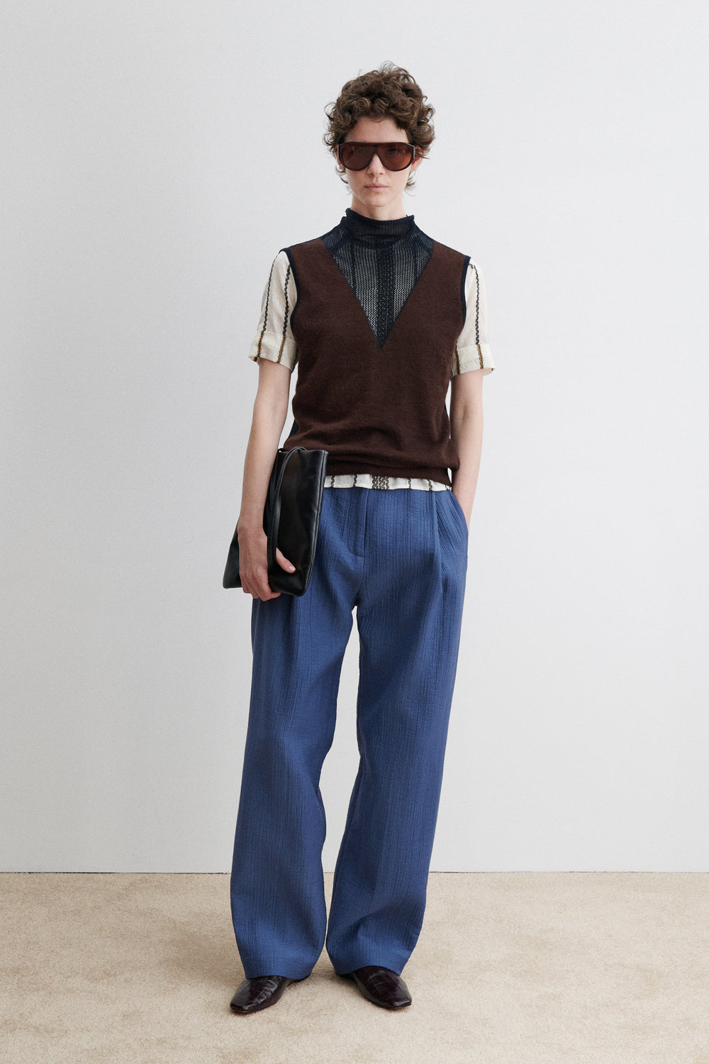 Rachel Comey Clothing Horwill Top Charcoal-Cream