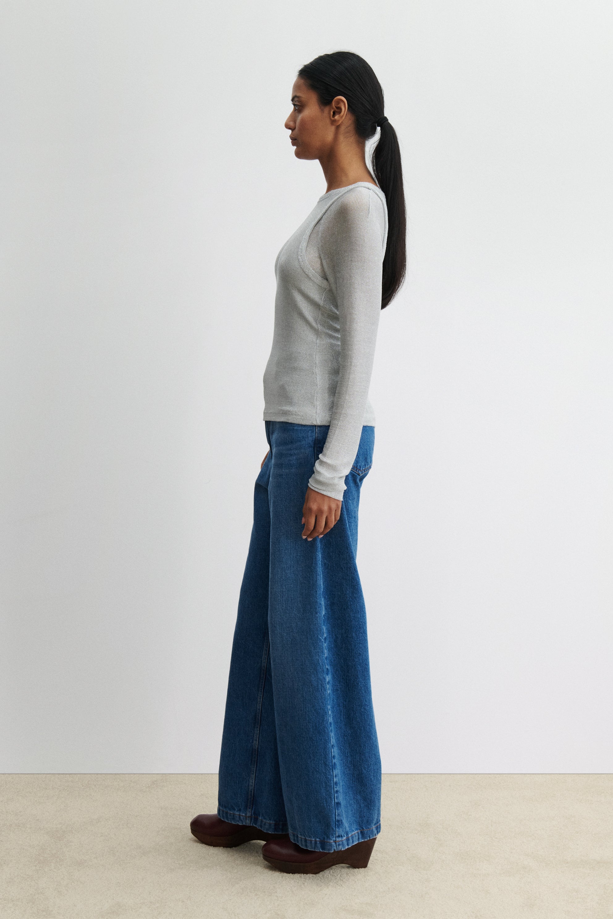 Rachel Comey Clothing Baseball Tee Silver