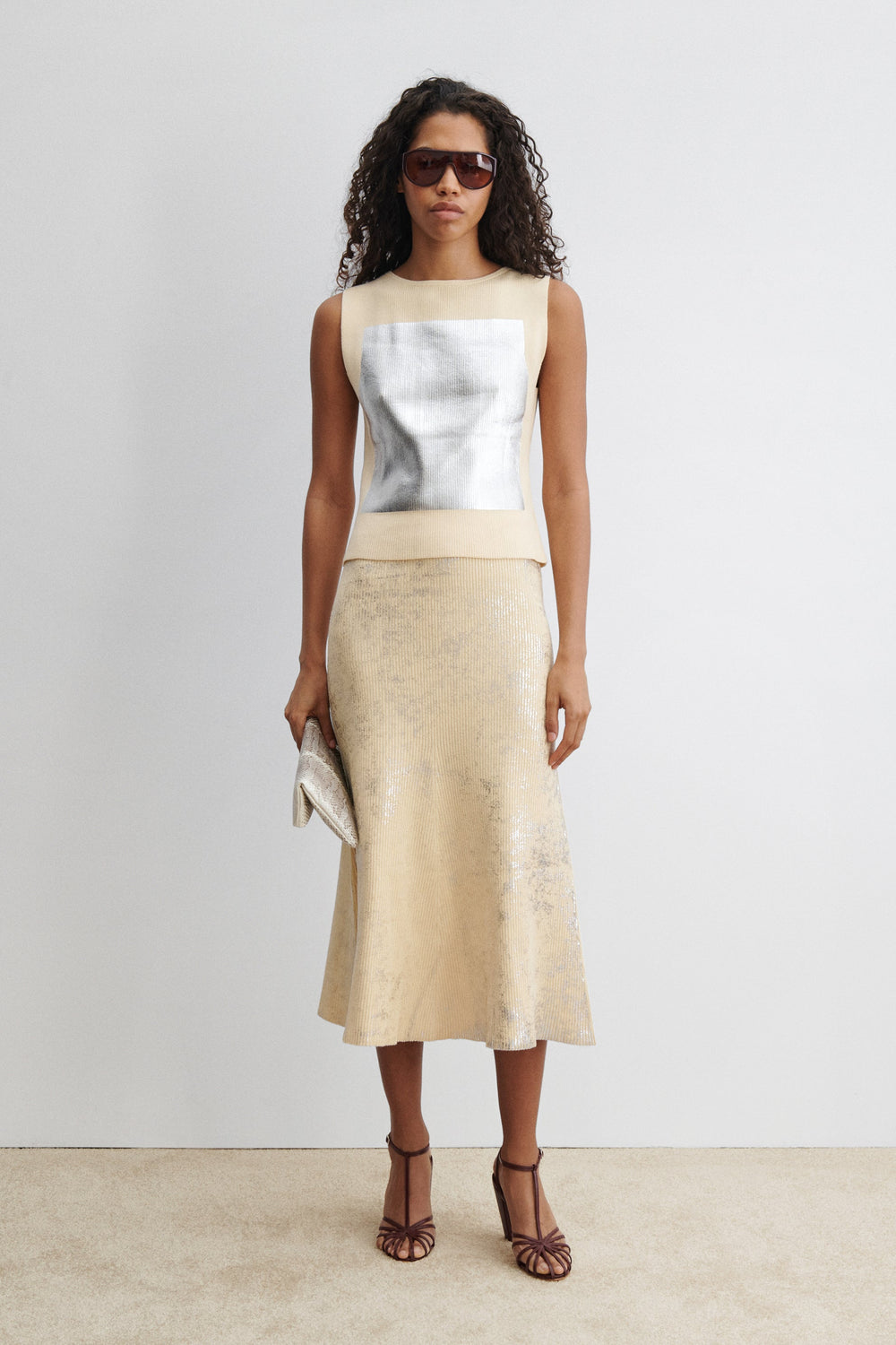Rachel Comey Clothing Yaire Top Sand-Silver