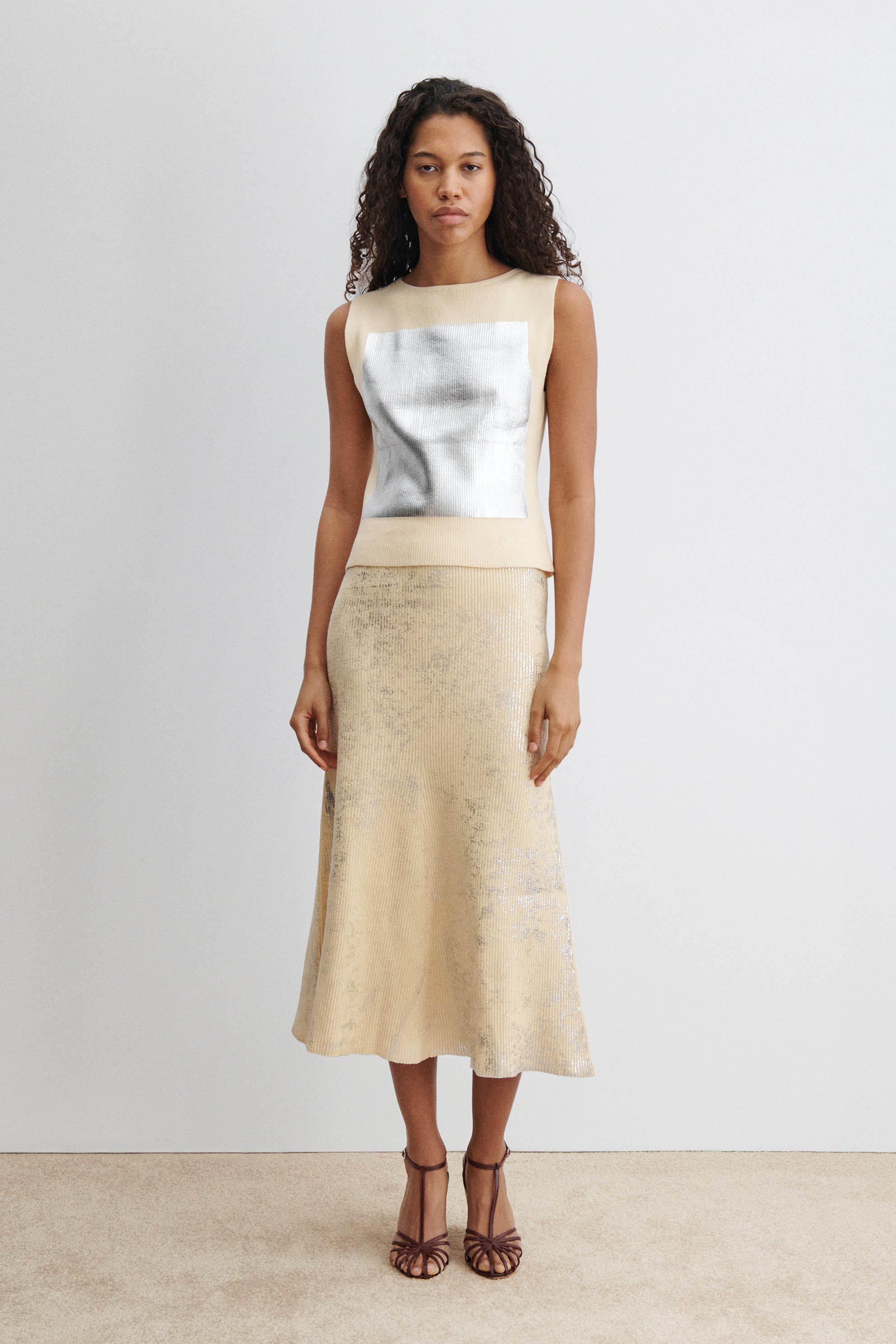 Rachel Comey Clothing Yaire Top Sand-Silver