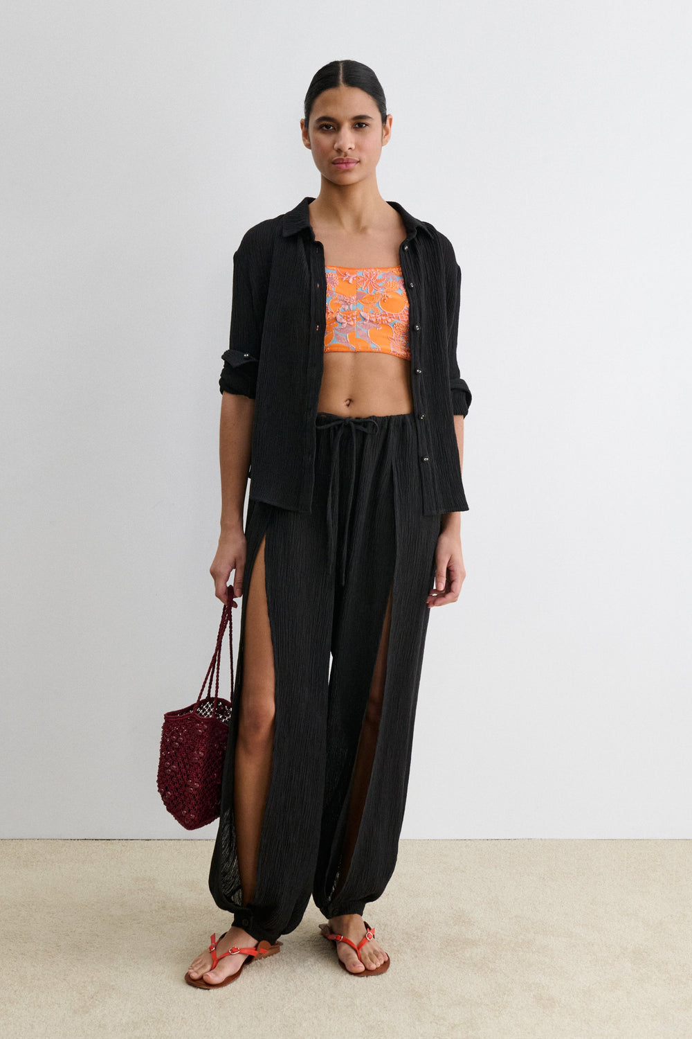 Rachel Comey Clothing Split Pant Black