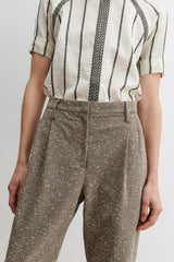 Rachel Comey Clothing Carabin Pant Brown Herringbone