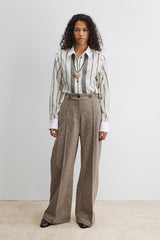 Rachel Comey Clothing Alber Pant Brown Herringbone