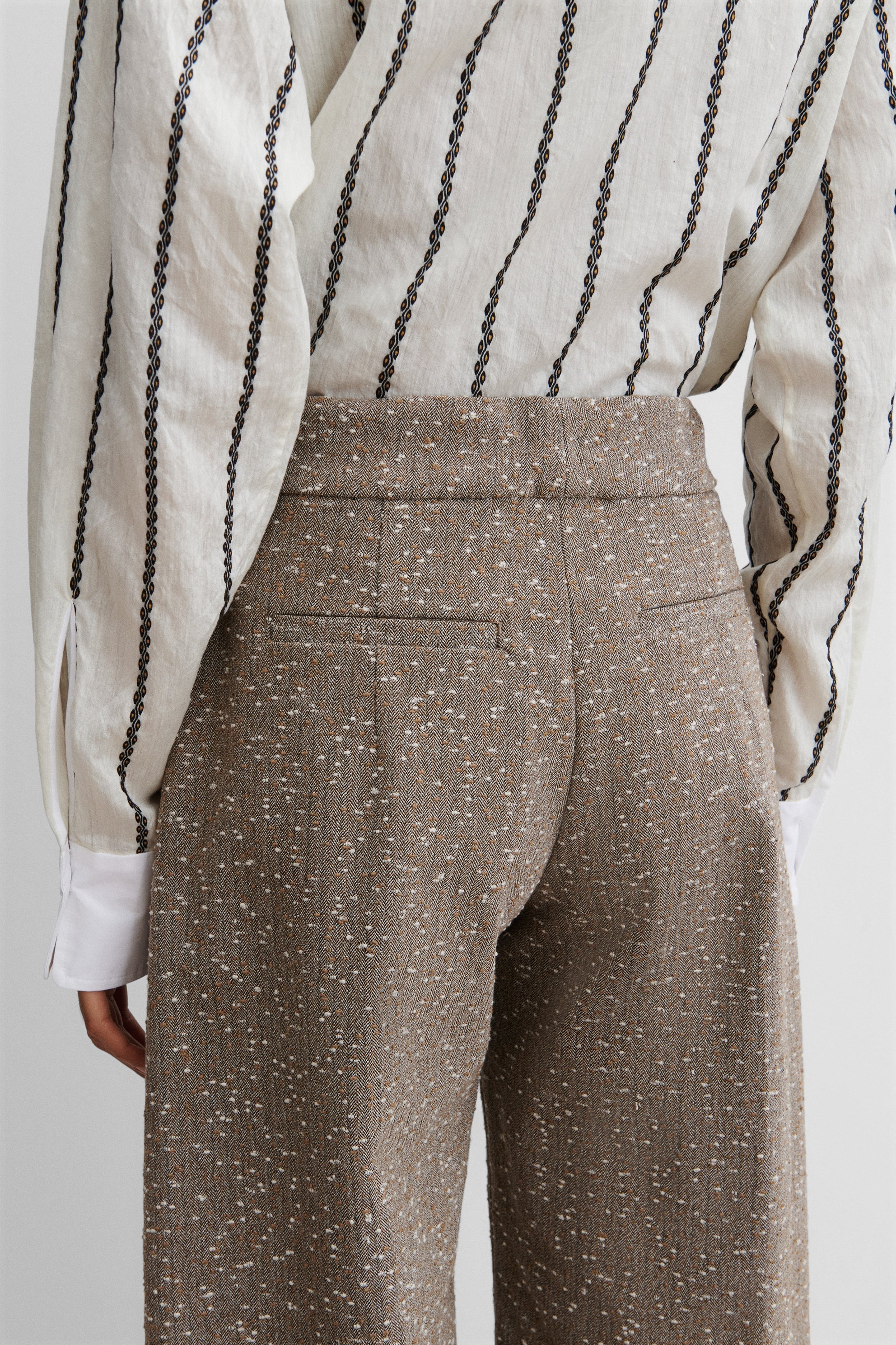 Rachel Comey Clothing Alber Pant Brown Herringbone