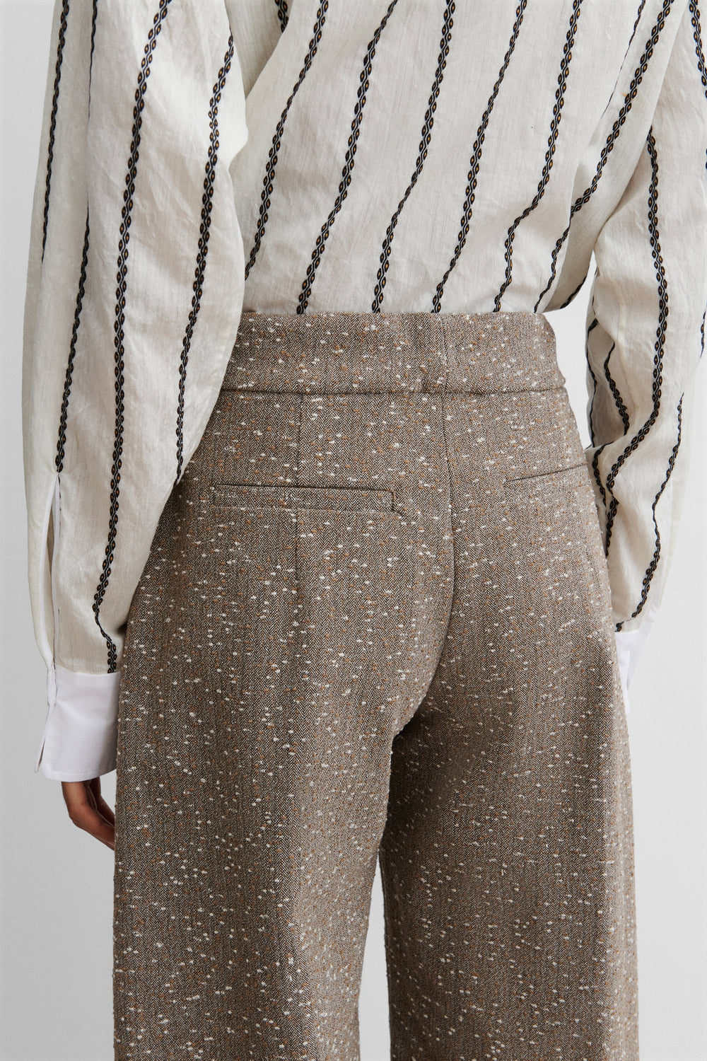 Rachel Comey Clothing Alber Pant Brown Herringbone