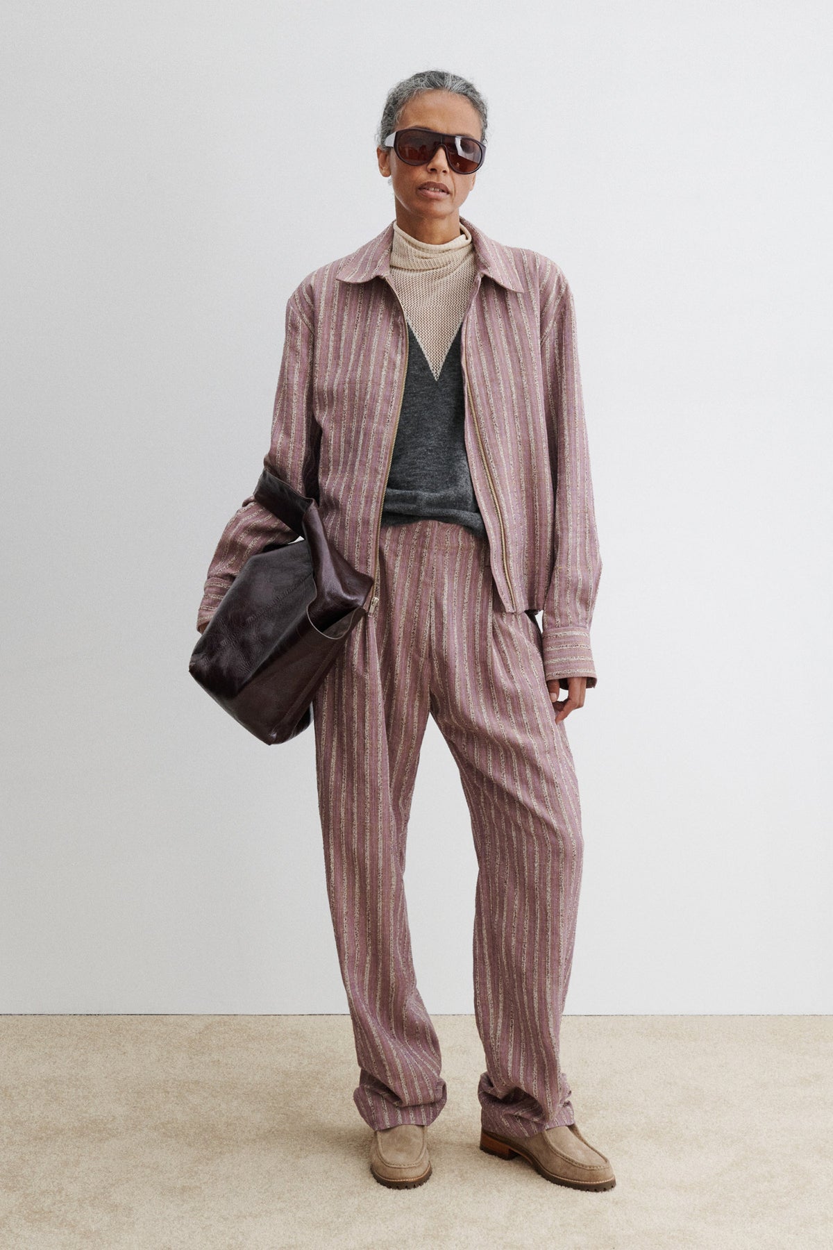 Rachel Comey Clothing Bono Bomber Lilac