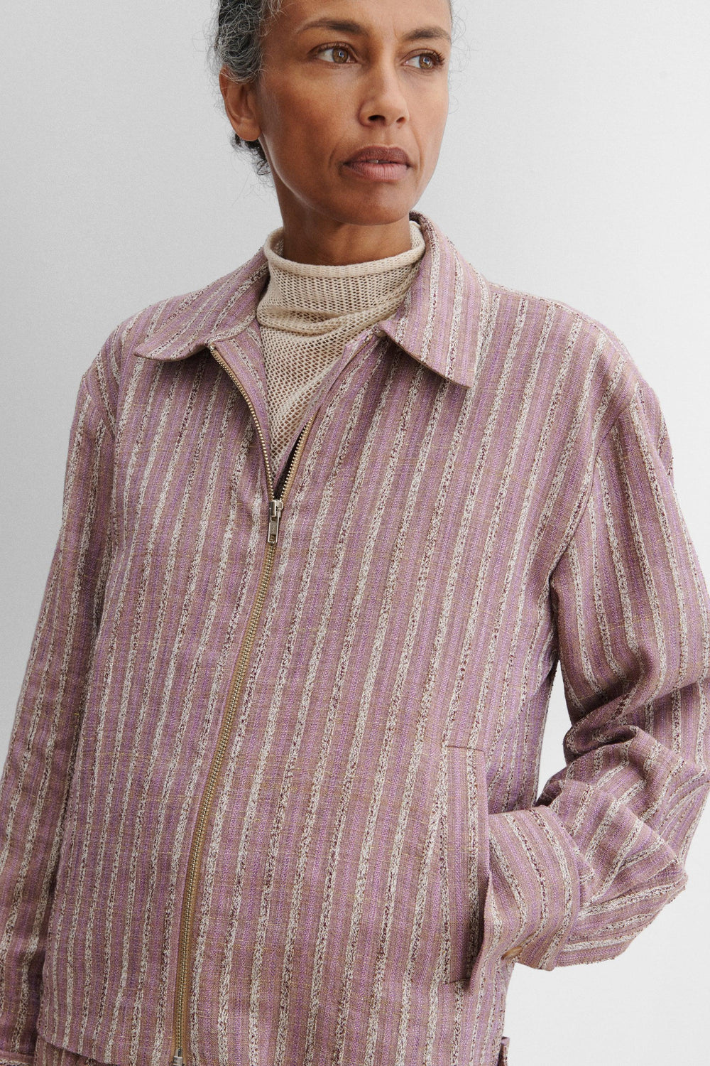 Rachel Comey Clothing Bono Bomber Lilac