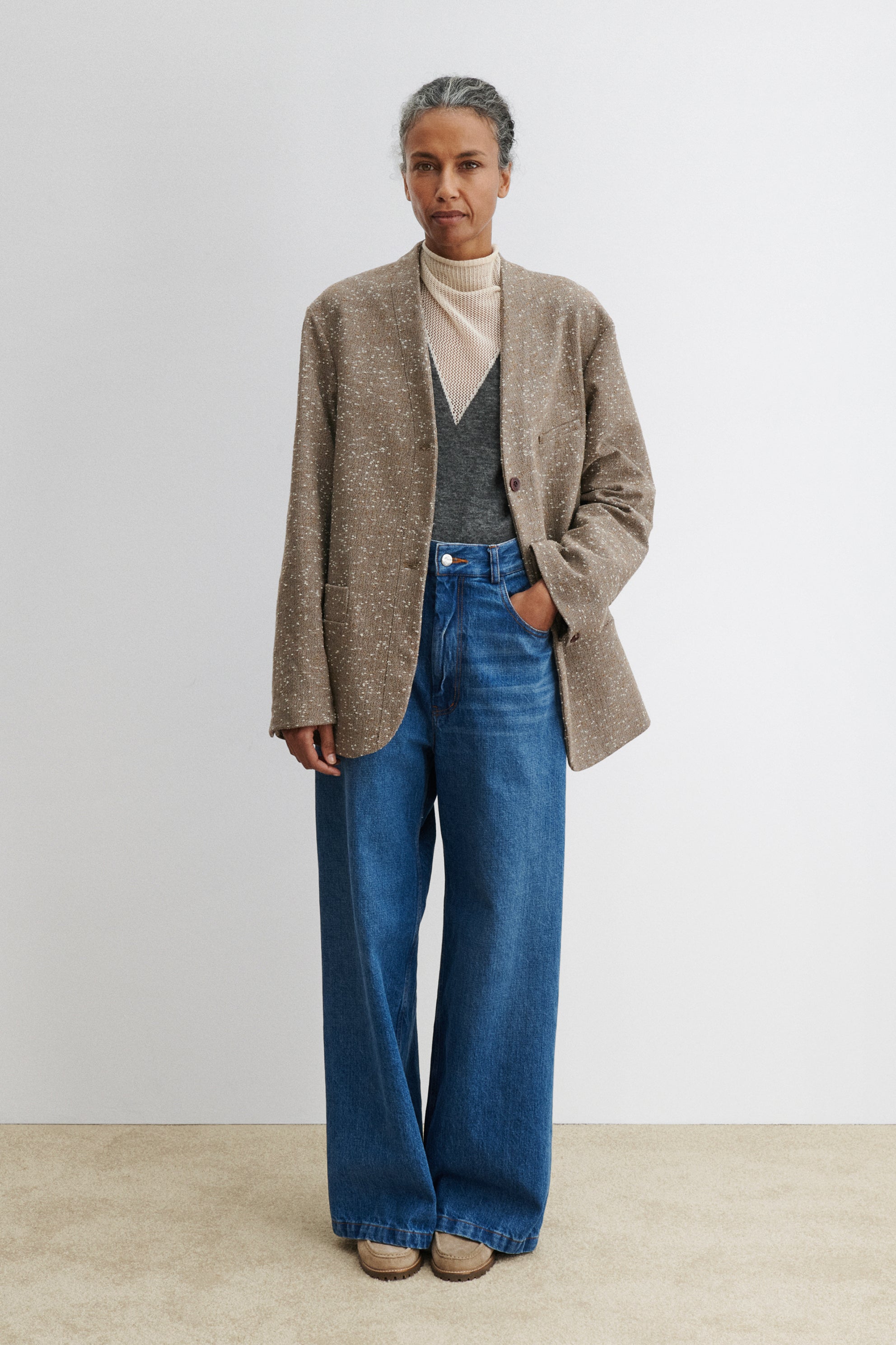 Rachel Comey Clothing Baseball Blazer Brown Herringbone
