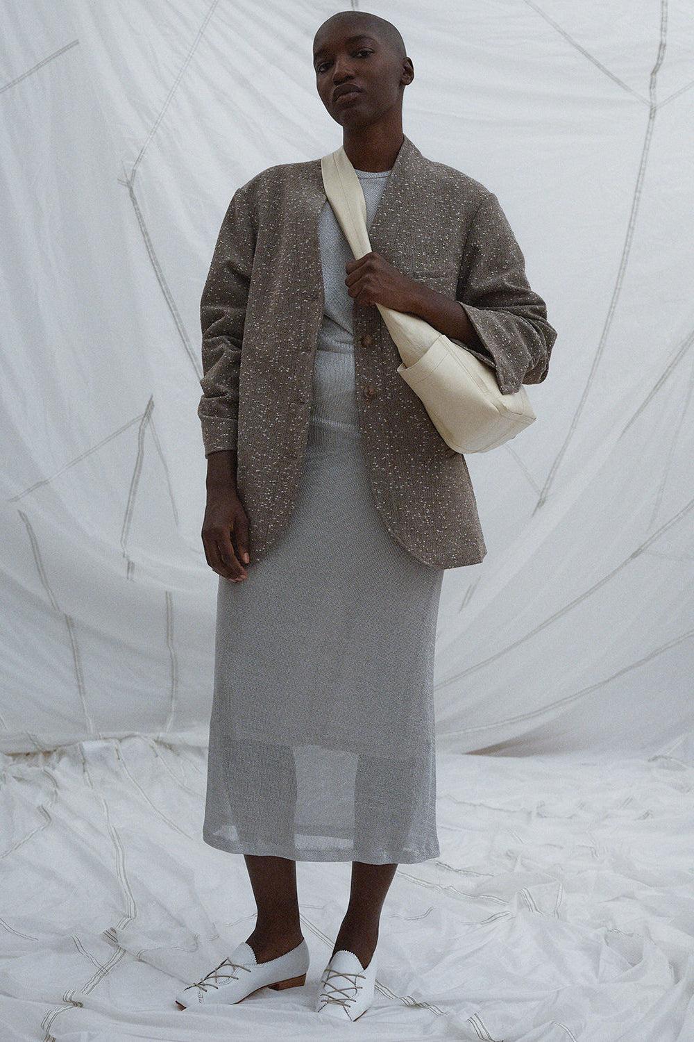 Rachel Comey Clothing Baseball Blazer Brown Herringbone