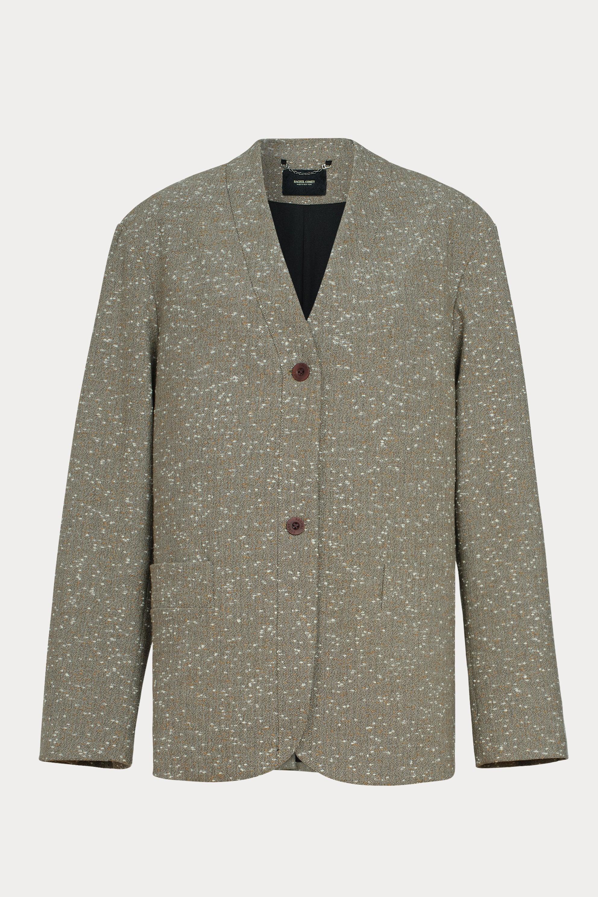 Rachel Comey Clothing Baseball Blazer Brown Herringbone