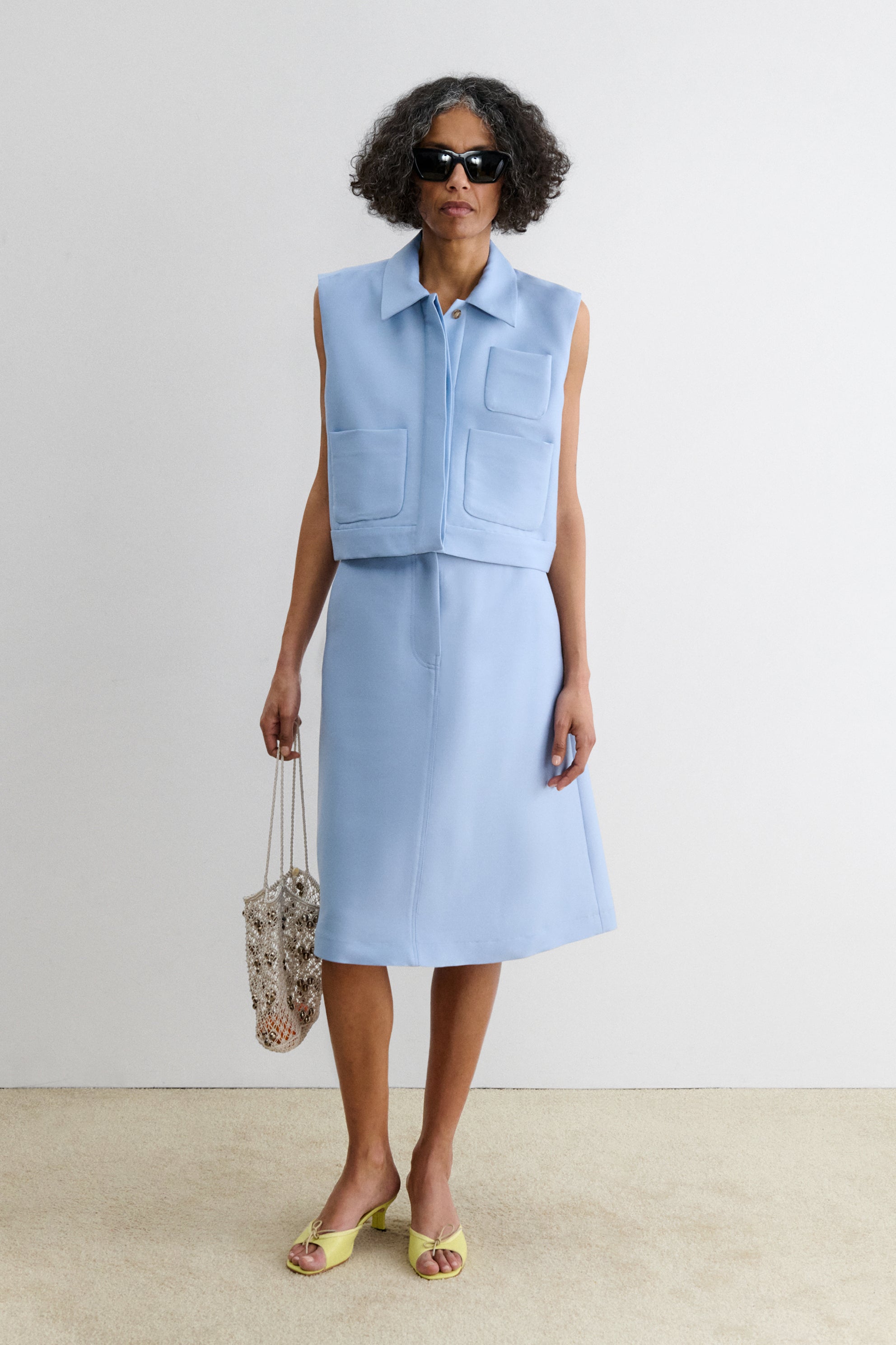 Rachel Comey Clothing|Accessories Hanley Vest Sky Blue
