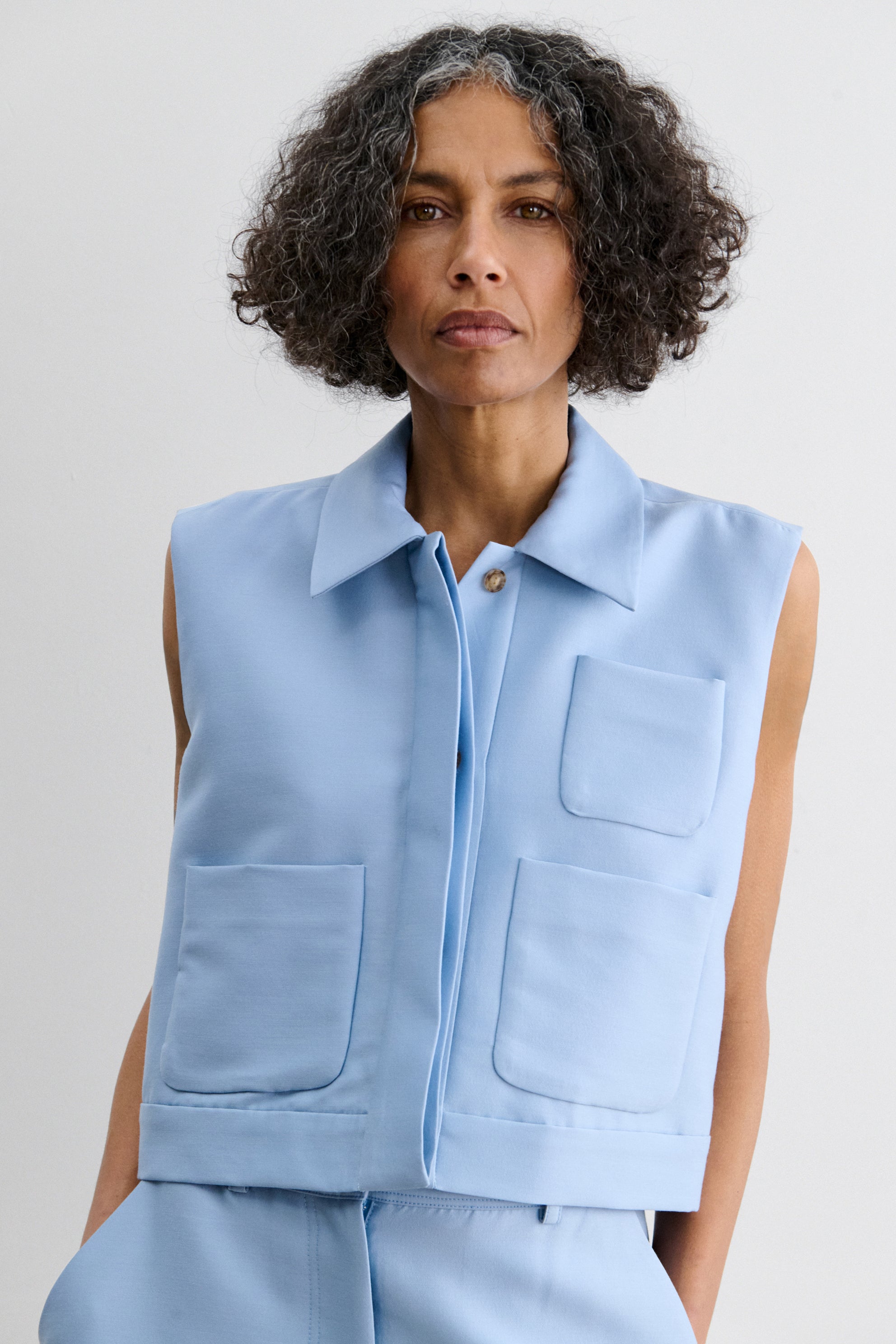 Rachel Comey Clothing|Accessories Hanley Vest Sky Blue