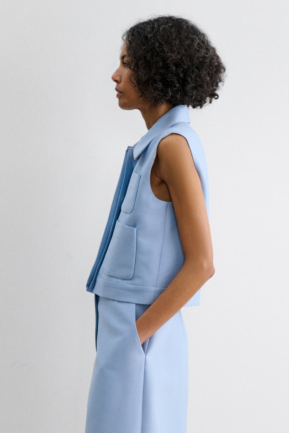 Rachel Comey Clothing|Accessories Hanley Vest Sky Blue