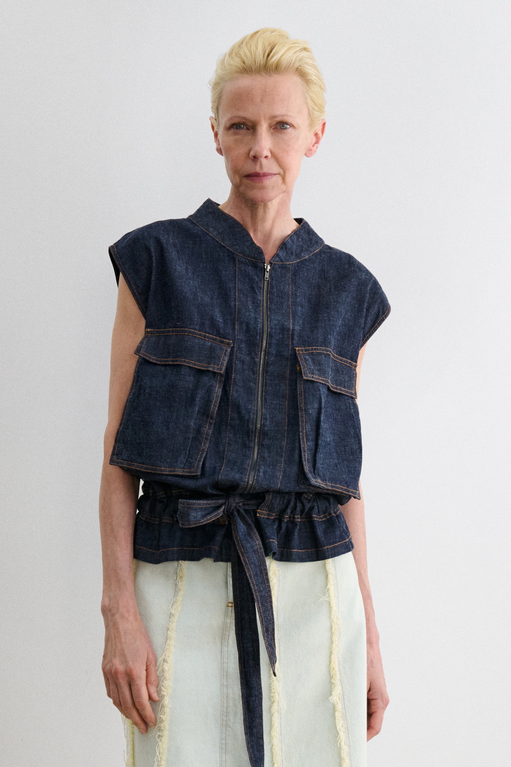 Rachel Comey Clothing|Denim Soliton Vest Raw Wash