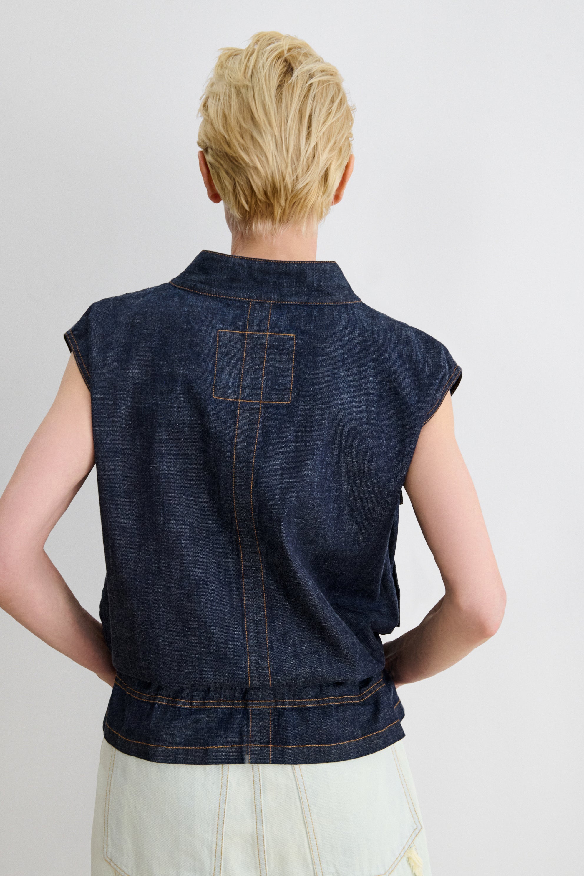 Rachel Comey Clothing|Denim Soliton Vest Raw Wash