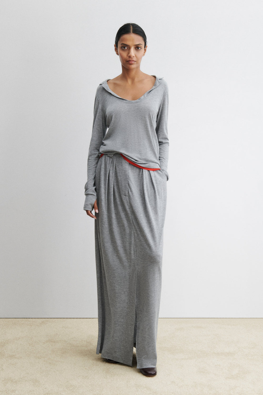 Rachel Comey Clothing Houlston Polo Grey Melange