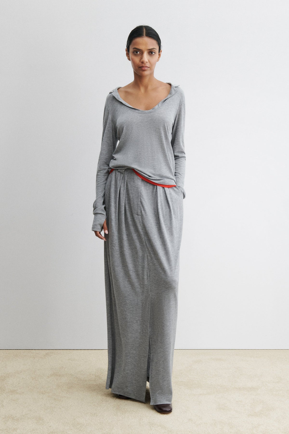 Rachel Comey Clothing Houlston Polo Grey Melange