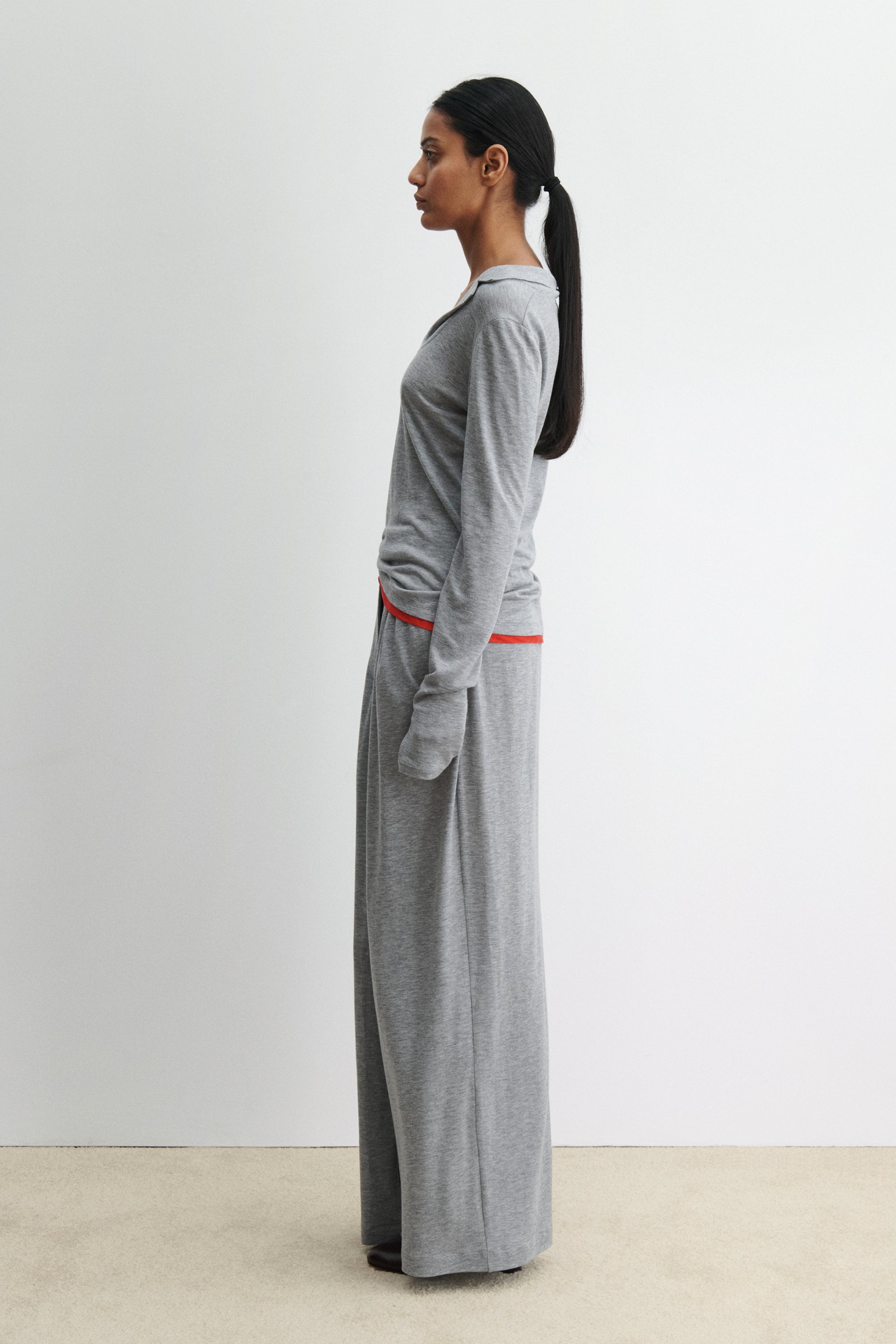 Rachel Comey Clothing Houlston Polo Grey Melange