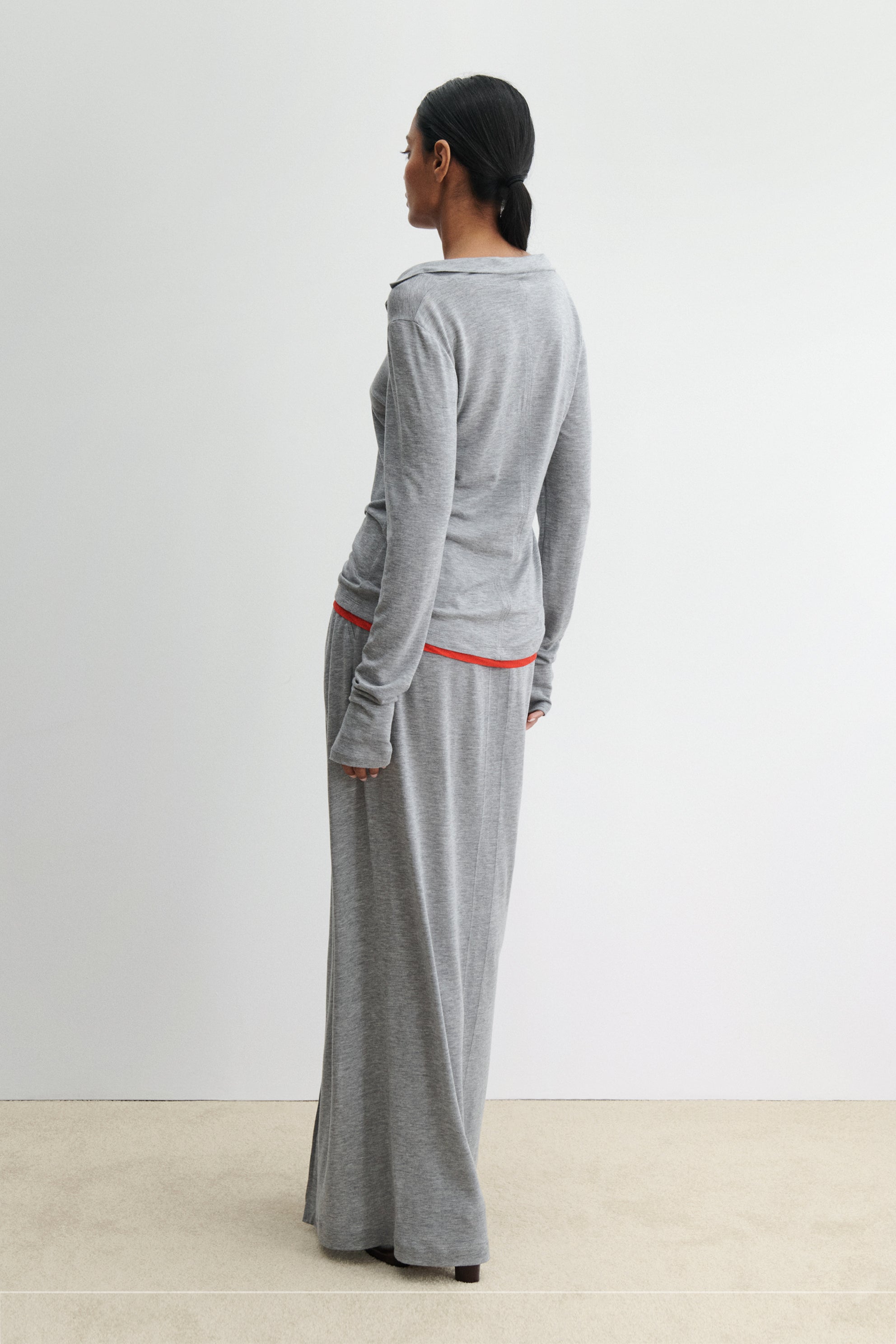 Rachel Comey Clothing Houlston Polo Grey Melange